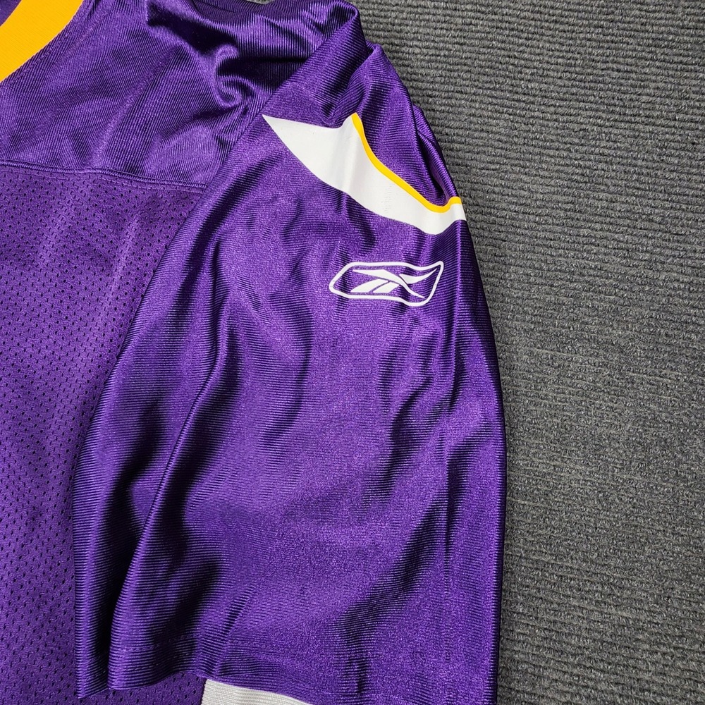 Reebok NFL Football Jersey Mens Large Purple Brett Favre #4 Minnesota Vikings - Picture 3 of 13